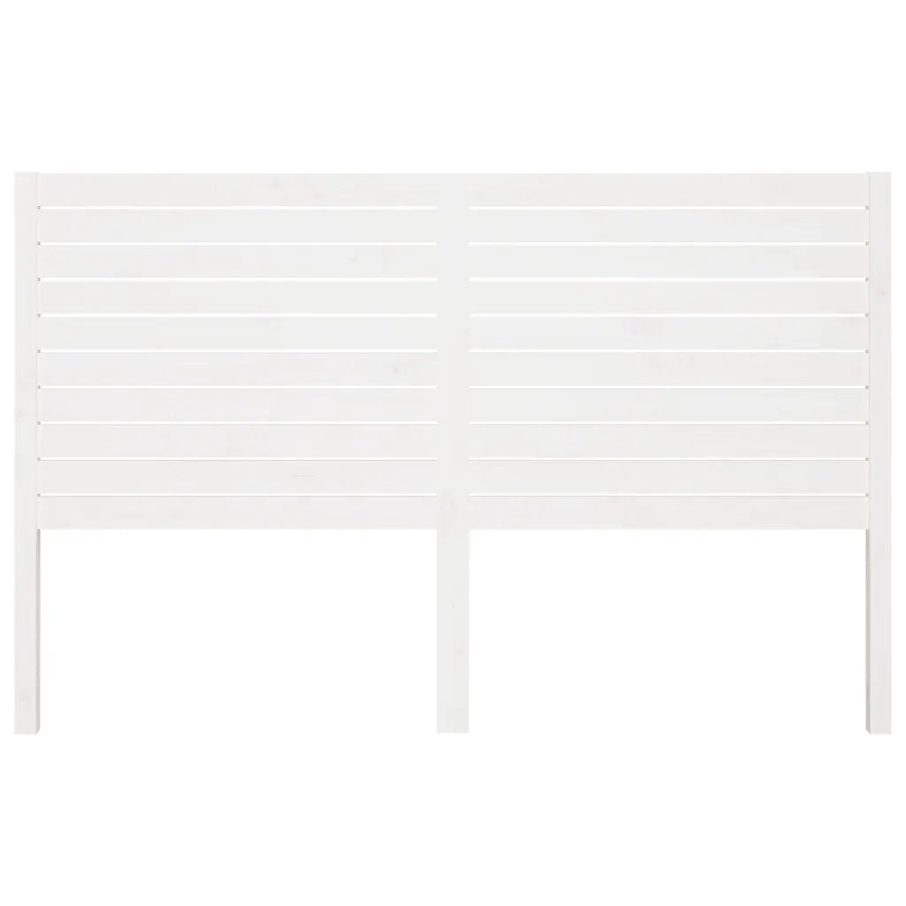 Testiera per Letto Bianca 146x4x100cm in Legno Massello di Pino cod mxl 47739