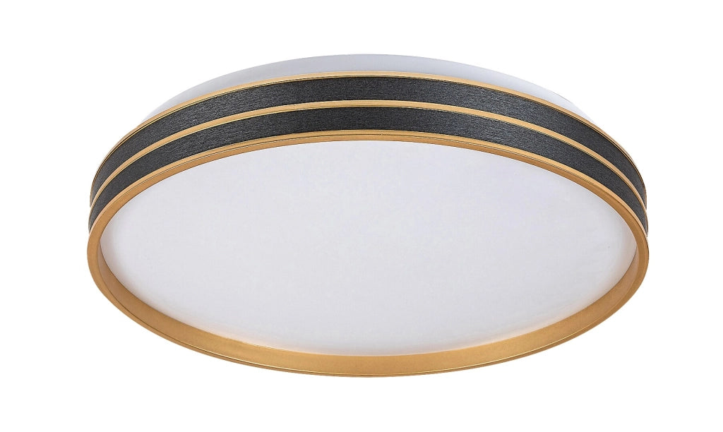 Plafoniera LED Rabalux Gandor 39cm 24W CCT nero rotonda