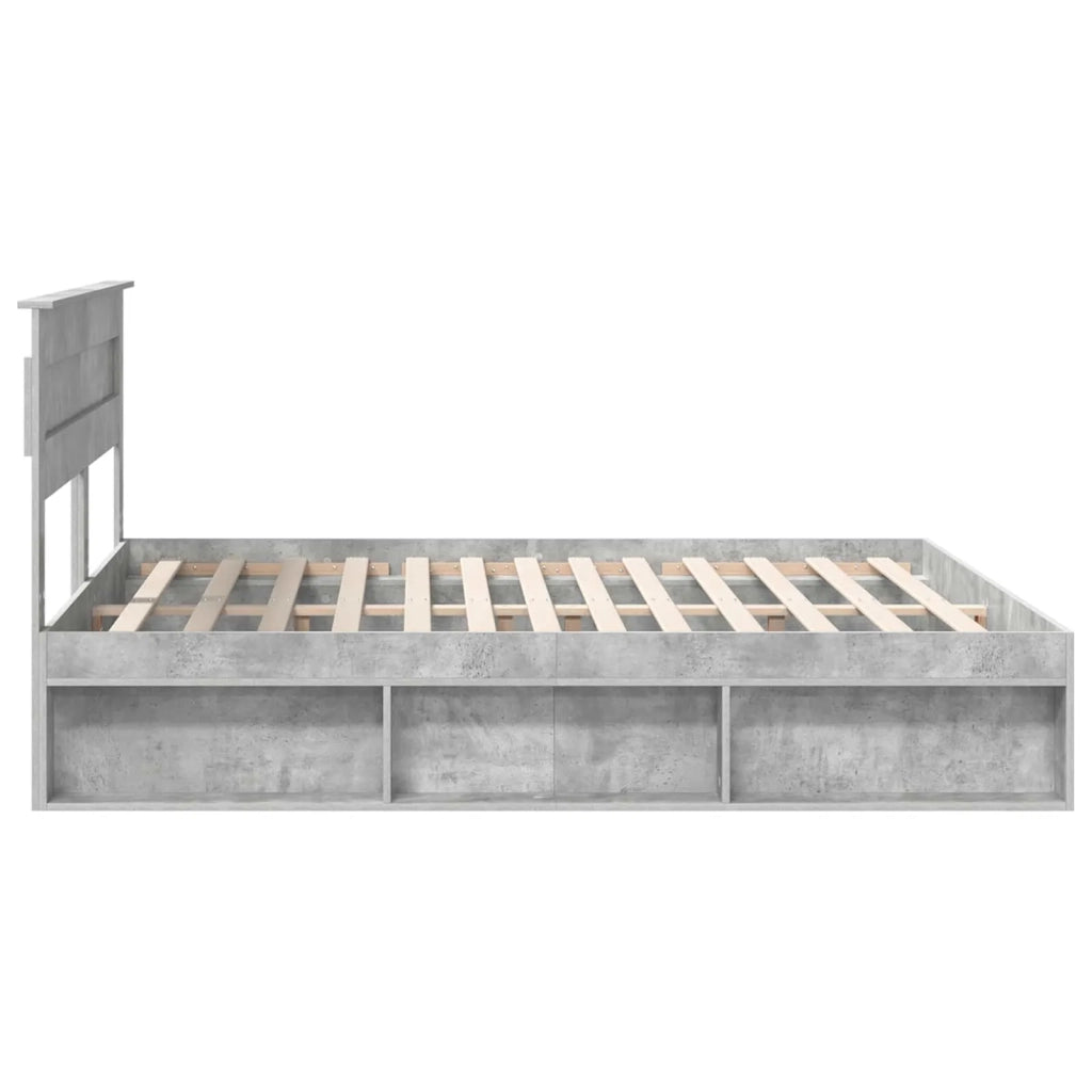 Struttura del letto Calcestruzzo 180 x 200 cm Pino massello 3409730