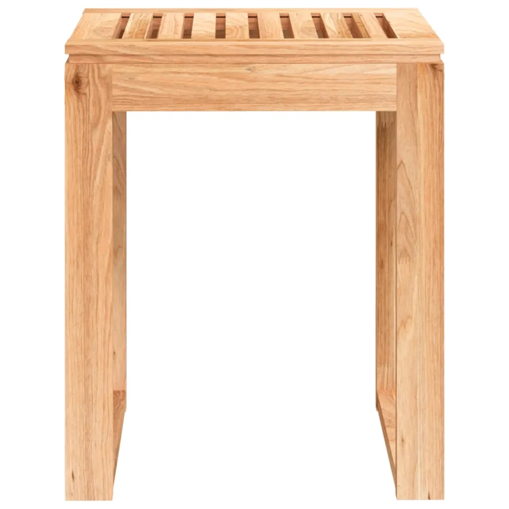 Sgabello da Bagno 40x30x46 cm in Legno Massello di Nocecod mxl 80592