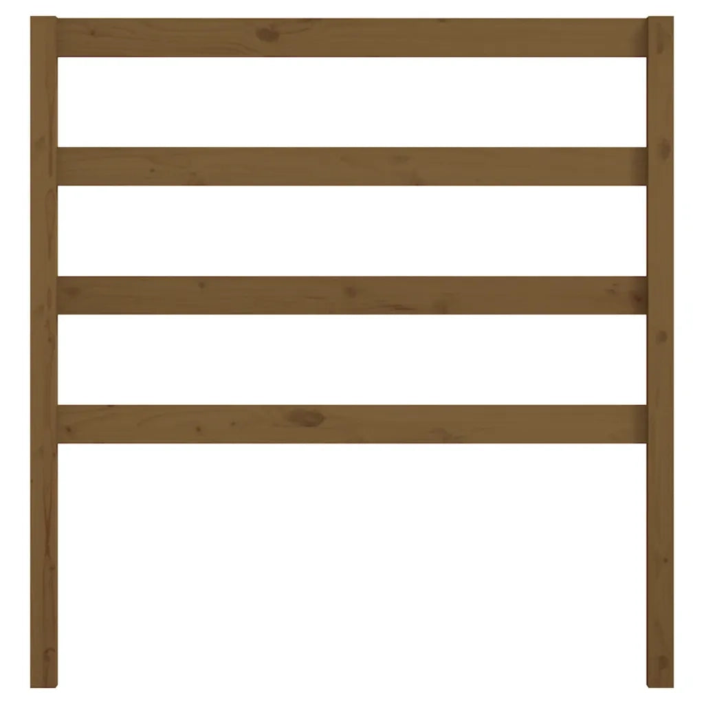 Testiera per Letto ambra 81x4x100 cm in Legno Massello di Pino 817618