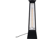 Riscaldatore elettrico radiante in fibra di carbonio "Volcano" - 2000W - Nero
