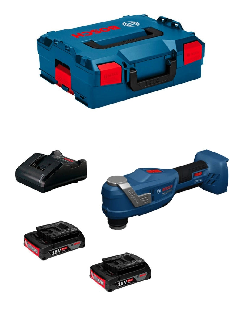 Utensile Multifunzione BOSCH GOP 18V-30 (2 x 2,0 Ah + GAL18V-20 + L-Boxx 136)