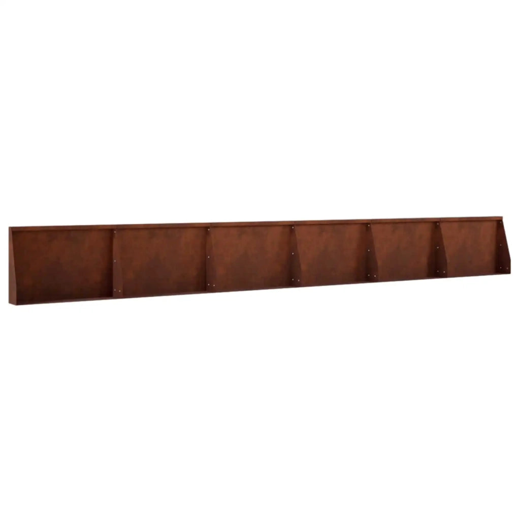 Muro di contenimento 6 pz 60 x 12 x 50 cm Acciaio Corten 3449176