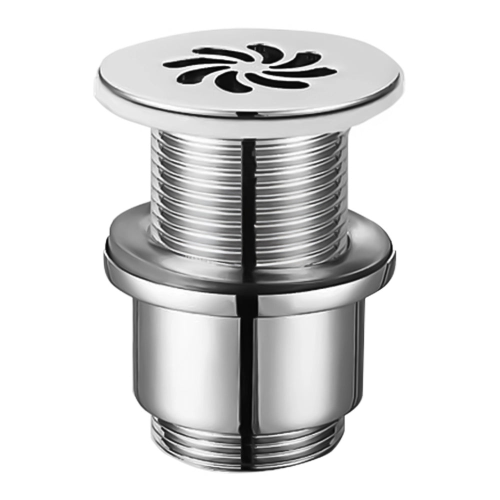Piletta a scarico libero senza troppo pieno 1"1/4 in acciaio cromo Made in Italy