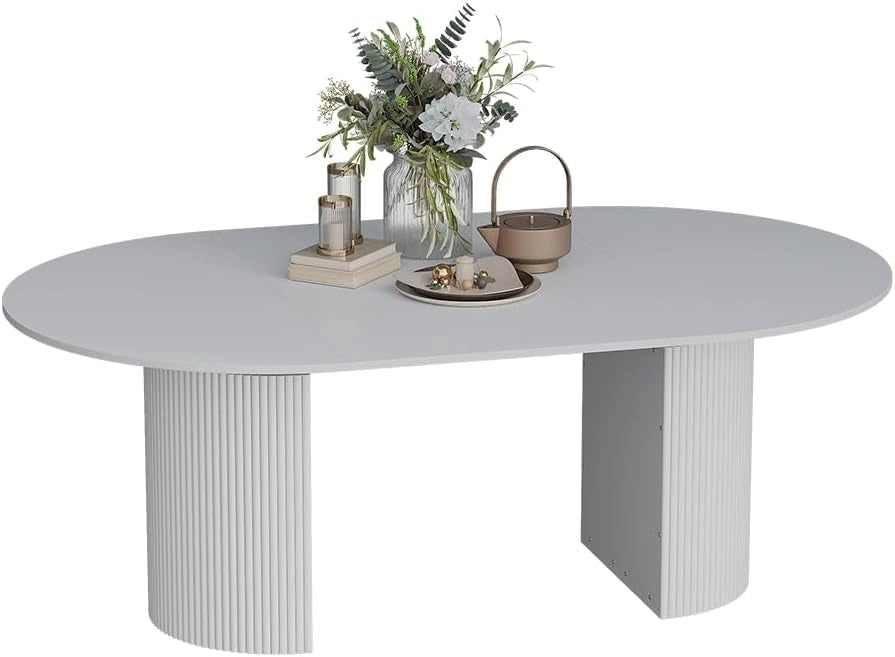 tavolo da pranzo allungabile Calero, Bianco, 120 x 60 cm Estensibile