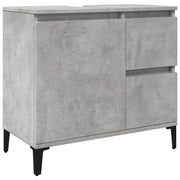 Mobile Lavabo | Armadio Lavabo da Bagno Grigio Rovere 65x33x60cm in Truciolato