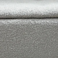 Panca Contenitore Pieghevole Capacità 47 L 95x38x45 cm Rivestito in Peluche Piede del Letto per Soggiorno Camera da Letto Grigio