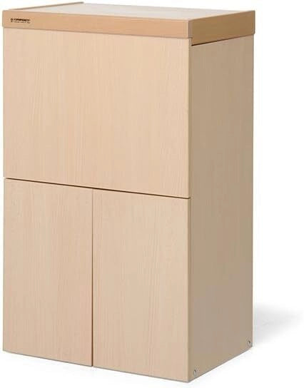 Foppapedretti 9900330103 LoStiro Mobile Asse da Stiro a Scomparsa in Legno con Ruote Ripiano Biancheria colore Naturale