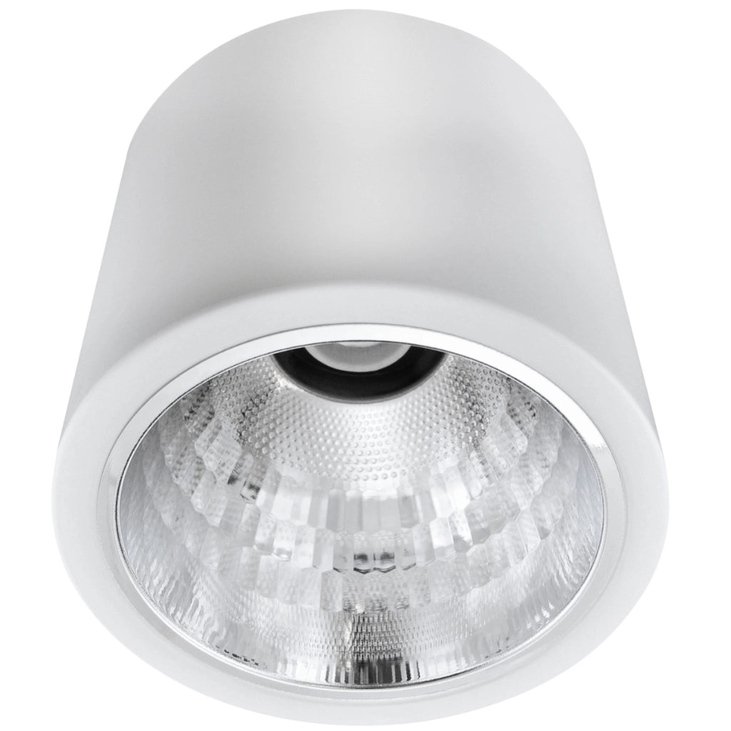 Plafoniera a soffitto rotonda bianca metallo E27 Polux 307194