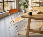 Sedia Pieghevole Salvaspazio in Acciaio PVC cm 44x45x79 - SLIM