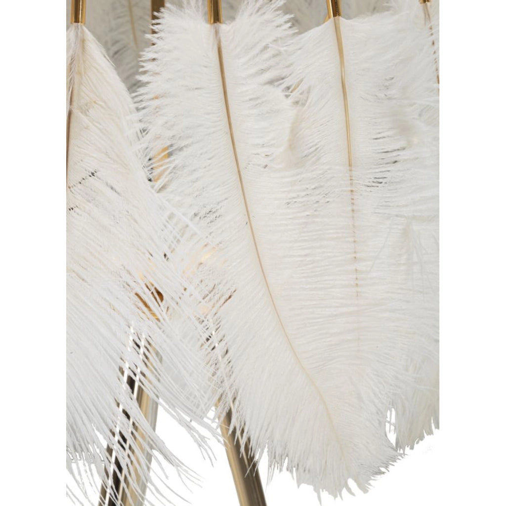 Lampada da Terra VKH184, Bianco, Metallo, 46x46x147 cm