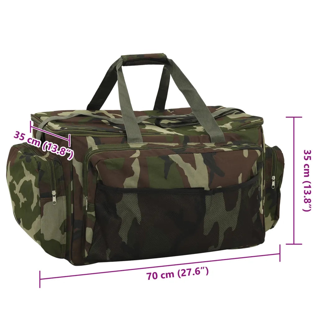 Borsa da Pesca Impermeabile Verde Mimetico in Tessuto Oxford CFW8402618
