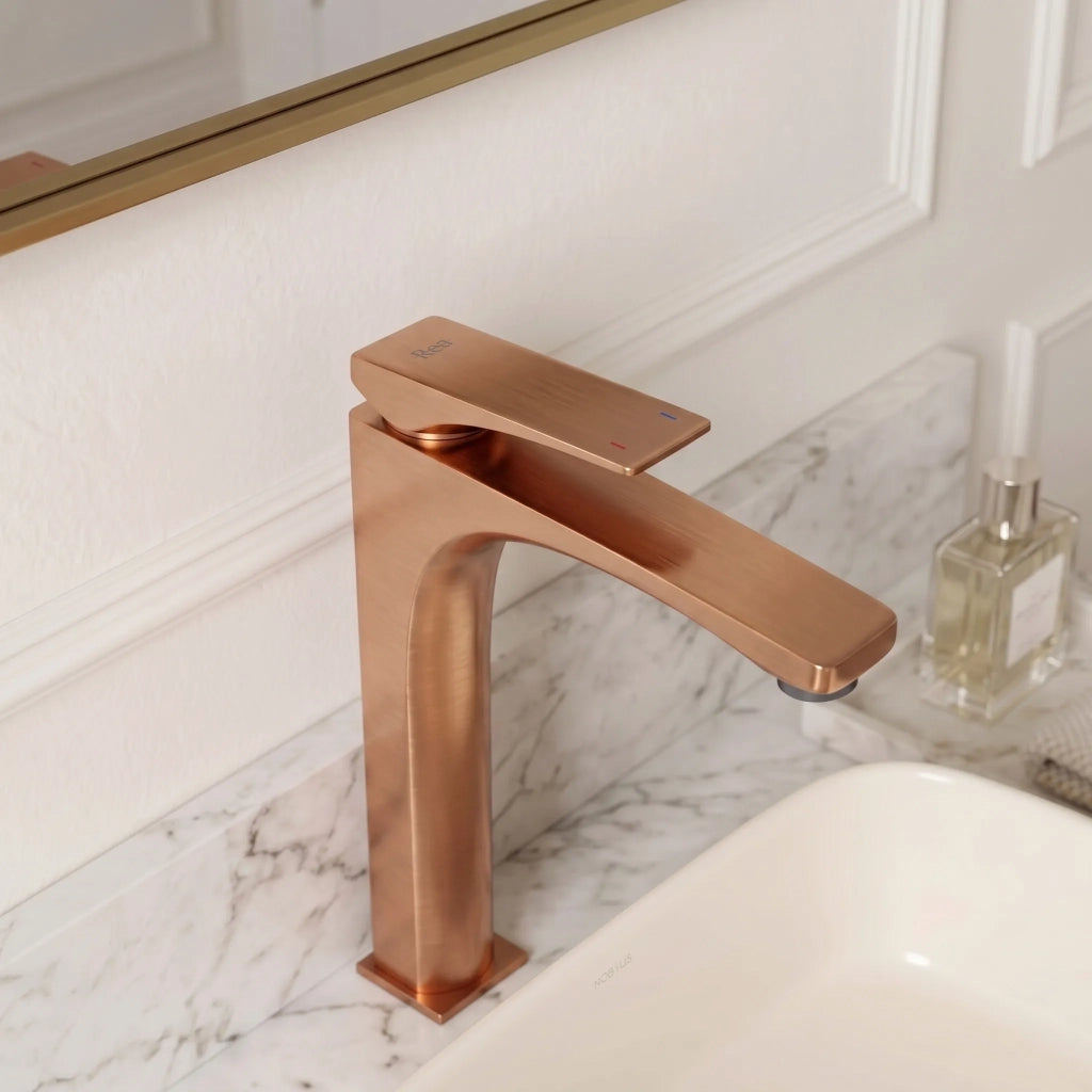 Rubinetto Da Lavabo Premium Rea Joe Brush Copper High