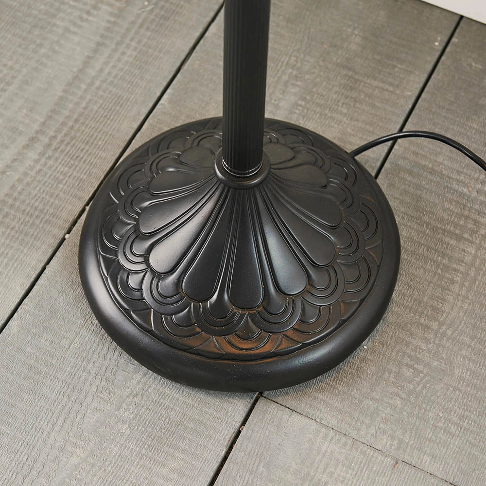 Lampada da terra Tiffany vetrata Dragonfly Blue 2xE27 60W