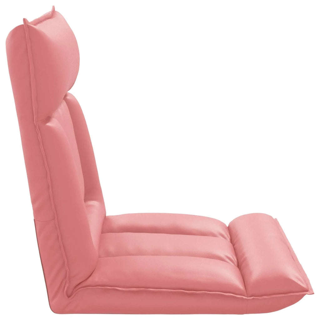 Sedia da Pavimento Rosa 55 x 61 x 70 cm Pelle Sintetica 42028189