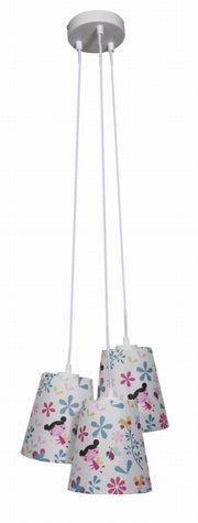 Lampadario Candellux Girl 33-62949 bianco 3xE27 tessuto