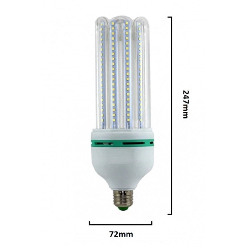 Trade Shop - Lampadina Led E27 30 W 4u Tubolare Tubo Lineare Luce Naturale 4000k 2850lm 87491 -