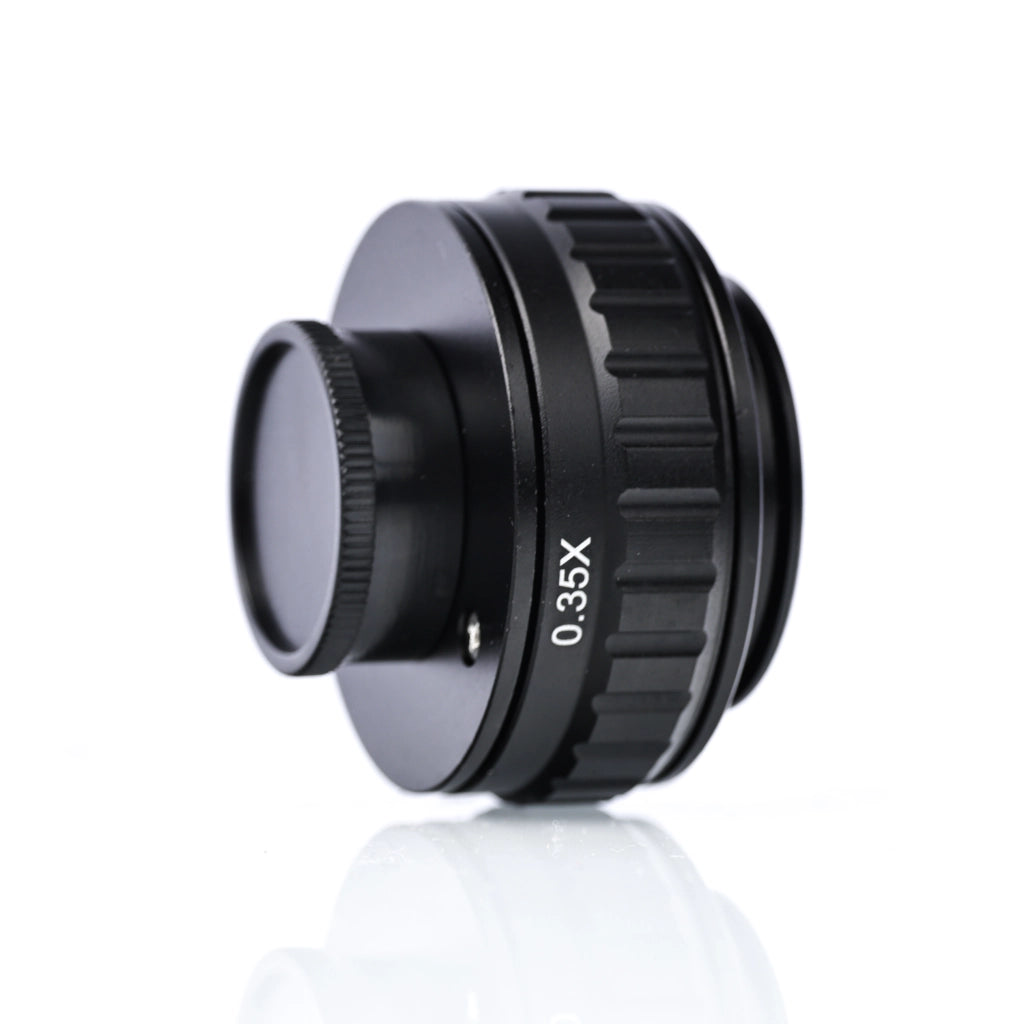 Adattatore Regolabile 0,35x per Microscopio Stereoscopico Trinoculare – Alta Qualità, Montaggio 38mm/25mm C-Mount