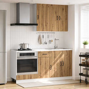 Unità Cucina LUCCA 5 pz Rovere Artigianale Legno ingegnerizzato 3438264