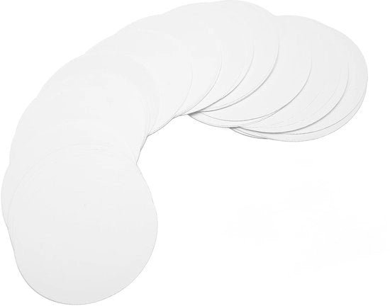 Foglio di protezione per badge trasparente - 100 pezzi - Leggero - Utile per spille - 75mm - Adatto per progetti DIY