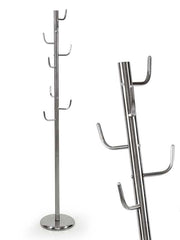 WILLIAM APPENDIABITI IN METALLO A 7 GANCI 29 X176 CM COLORE SILVER CROMATO