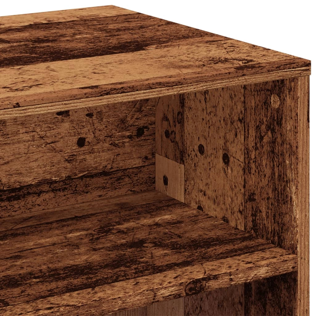 Mobile TV multimediale scaffale TV mobile TV sala da pranzo soggiorno camera da letto legno invecchiato 120 x 40 x 40 cm legno ingegnerizzato marrone 02_0028503