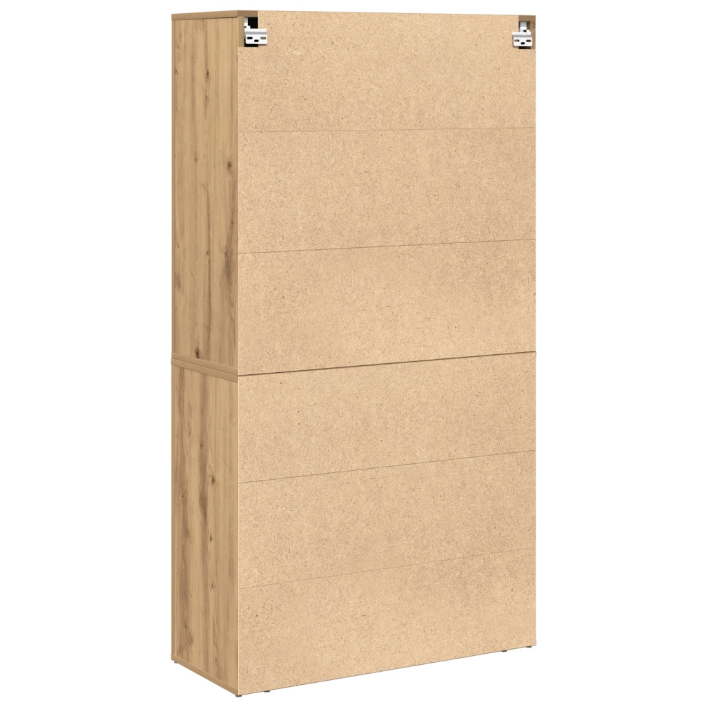 Highboard Rovere Artigianale 80x33x150 cm Legno Ingegnerizzato