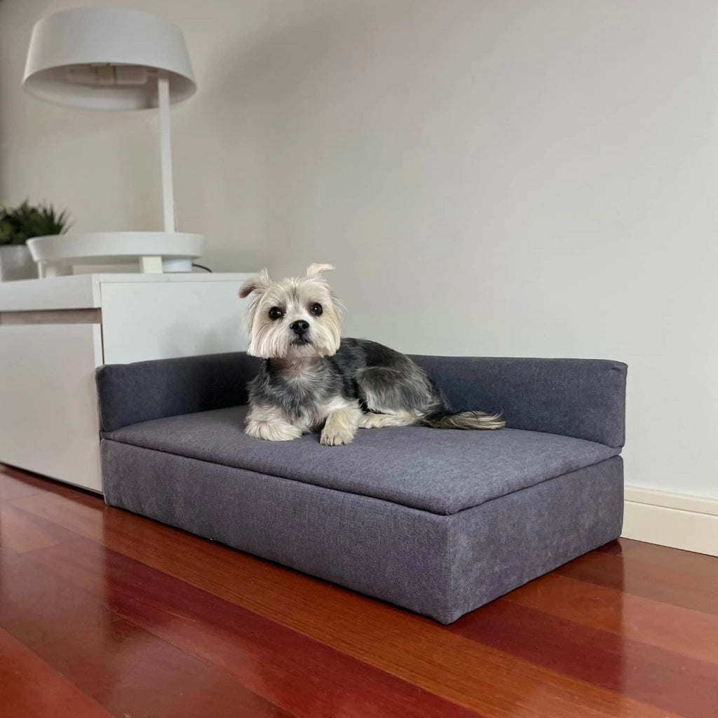 Divano letto per cani di piccola taglia 71x42x24cm in tessuto resistente e comodo schienale e base RF995