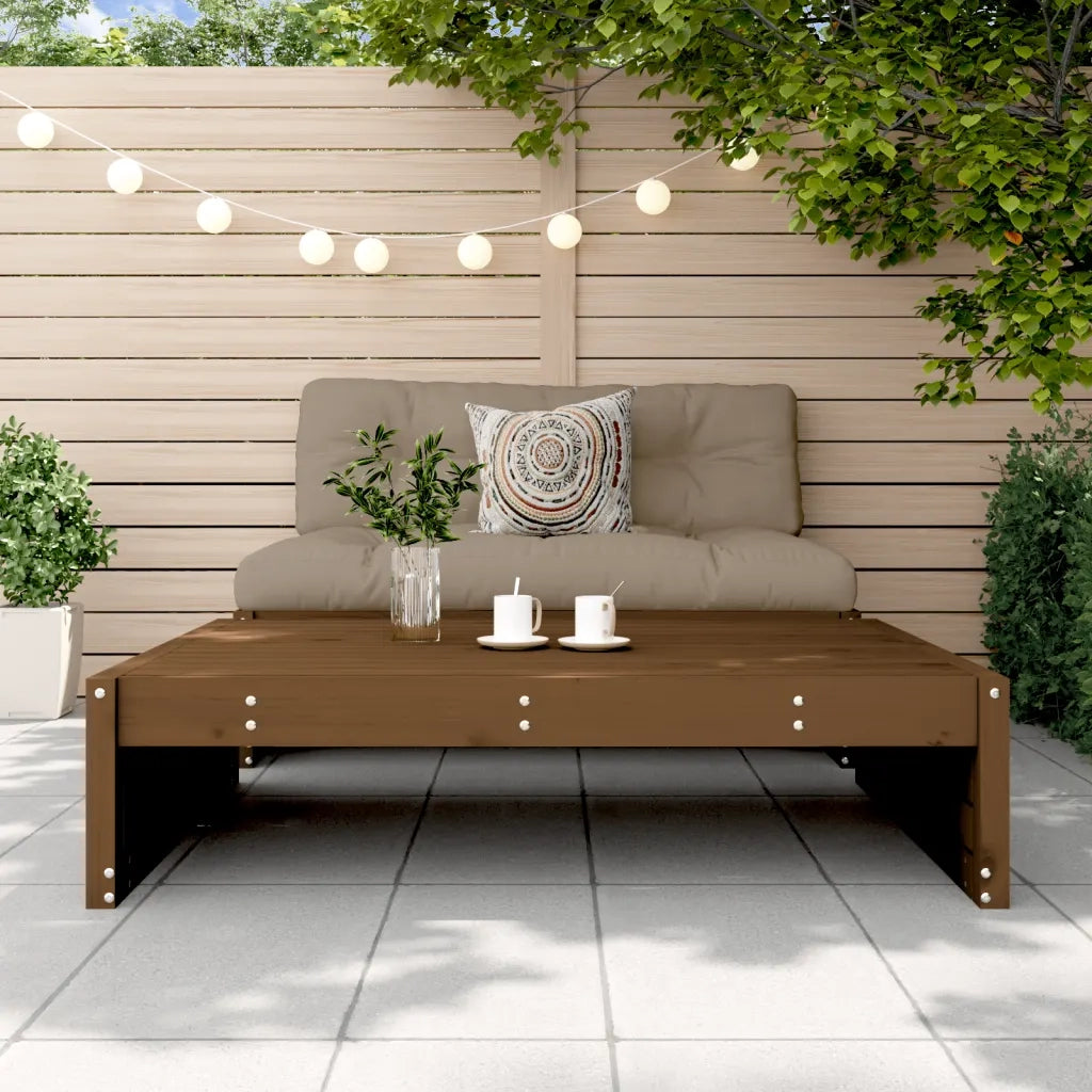 Poggiapiedi da Giardino 120x80 cm Legno Massello di Pino Mielecod mxl 84857