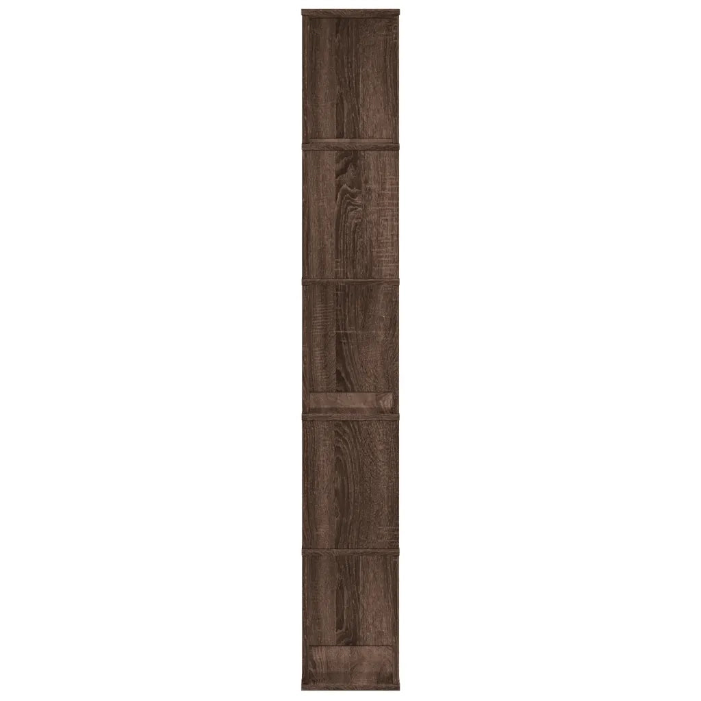 Libreria 5 Ripiani Rovere Marrone 45x23,5x162,5cm Multistrato 852786