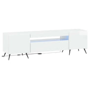 Mobile TV LED Bianco Lucido Legno ingegnerizzato 897569
