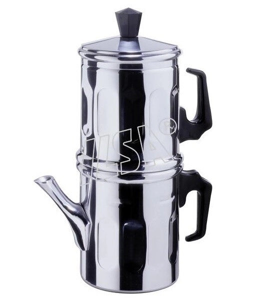 Caffettiera Caffè Tradizionale Napoletana in alluminio diamante 6 tazze
