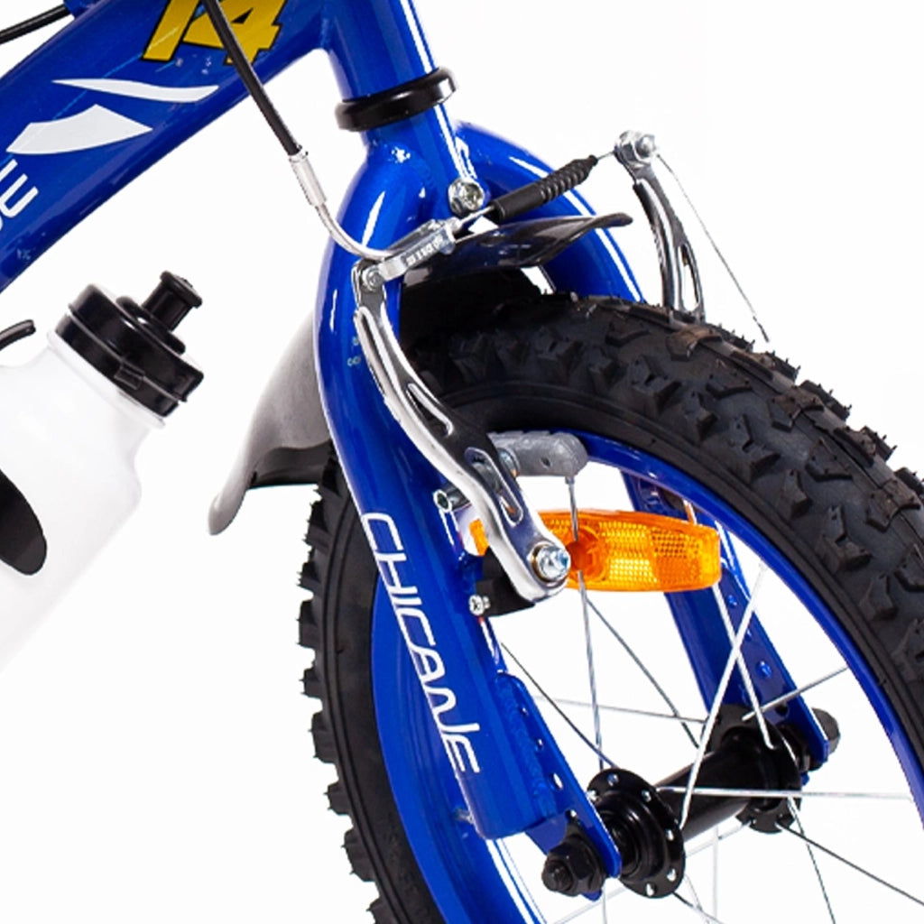 SCH CHICANE 14", bicicletta per bambini, adatta a bambini tra i 4 e i 6 anni, per altezza tra 100 e 120 cm, con campanel