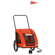 Rimorchio da Bici per Animali Arancione e Grigio Oxford e Ferro CFW9635739