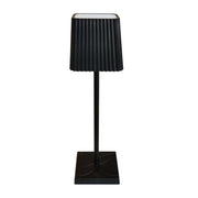 LAMPADA DA TAVOLO A LED NERO SENZA FILO DIMMER LUCE CALDA TOUCH RICARICA USB