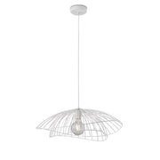 Sospensione Contemporanea Adelaide In Metallo Bianco 1 Luce E27