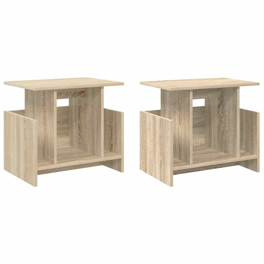 Supporto TV 2 pz-Credenza per TV-Mobile TV Rovere Sonoma 50 x 35 x 45 cm
