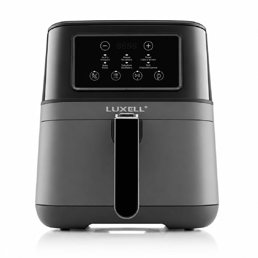 Friggitrice ad Aria 7.5 Litri 1850W Digitale Led 6 Programmi Senza Olio Nero