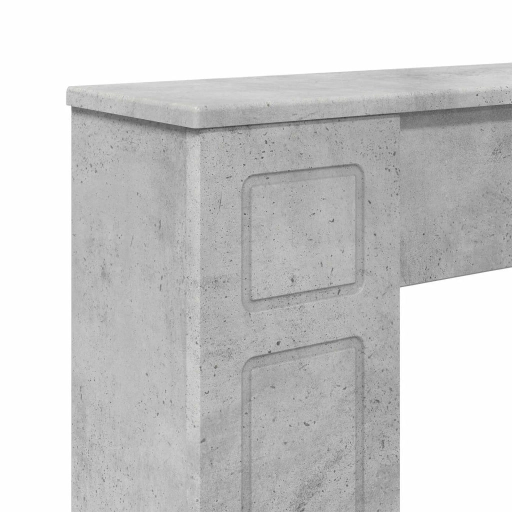 Cornice per camino Grigio Cemento 100 x 20 x 100 cm 8006618