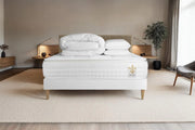 Pacchetto letto completo - Materasso 200x200cm + Box spring con doghe (kit) + 2 cuscini + Piumino - Vingt-Huit PLUS