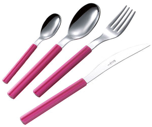 Servizio Set di Posate 24 Pezzi in Acciaio Eme Sky Fucsia 239
