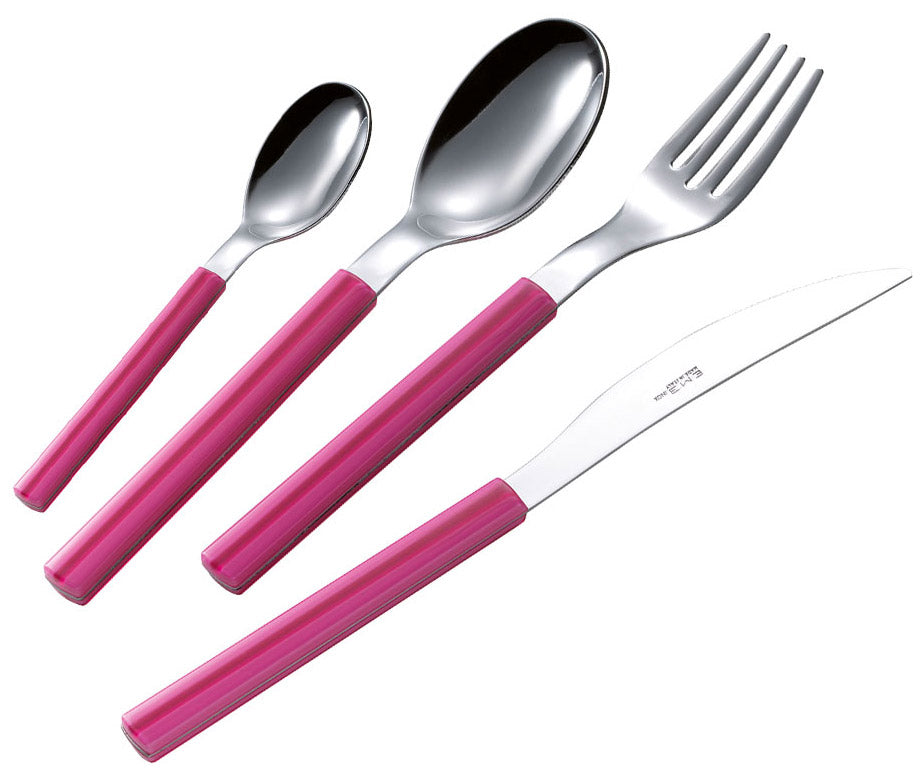 Servizio Set di Posate 24 Pezzi in Acciaio Eme Sky Fucsia 239