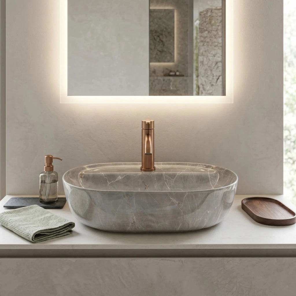 Lavabo Da Appoggio Rea Aura 51 Kashmir