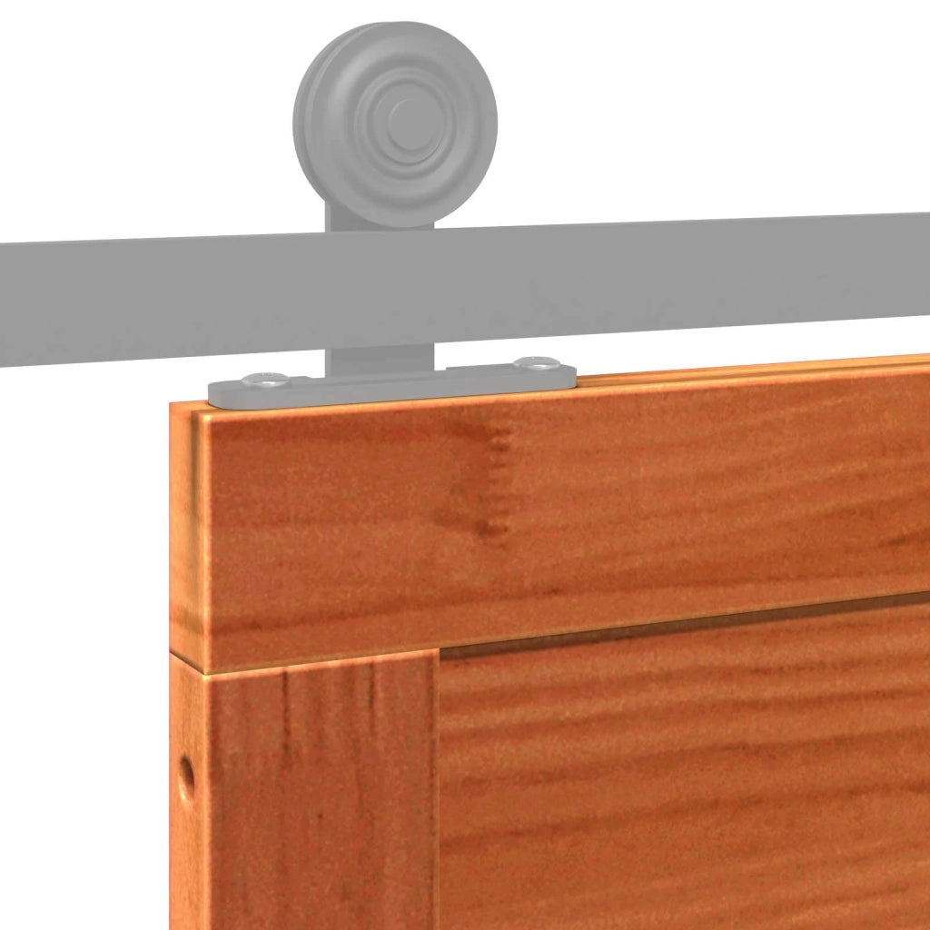 Porta del fienile Marrone Cerato 90 x 2,5 x 208 cm 42047140
