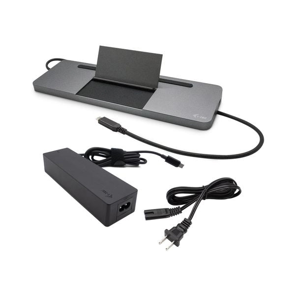 I-tec metal sb-c ergonomic 4k 3x display docking station with power delivery 85 w + universal charger 100 w - C31FLATPRO100