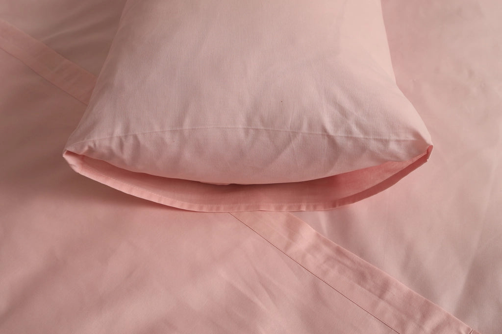 Sapatalo, set Completo Letto Singolo in Policotone, Rosa