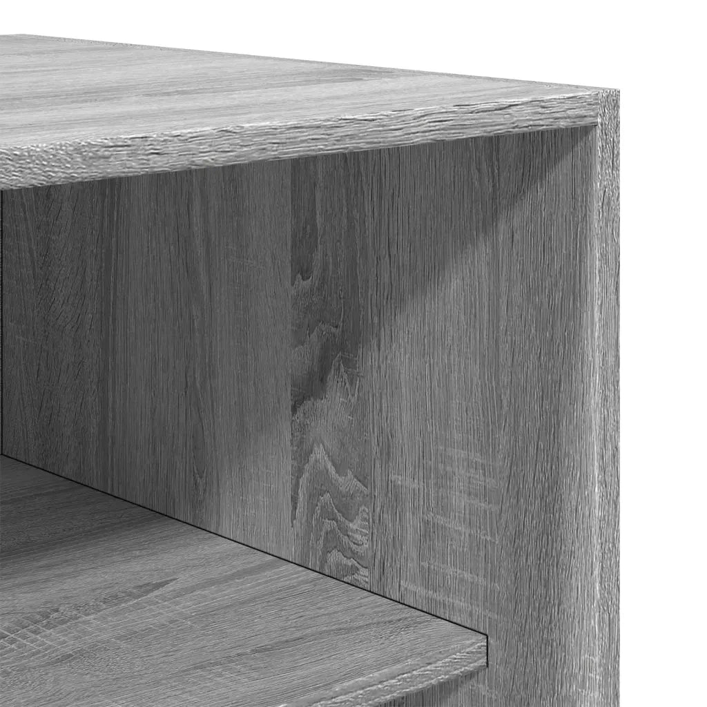 Armadio Grigio Sonoma 80x50x200 cm in Legno Multistrato