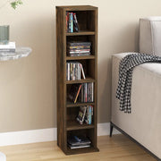 Mobile Porta CD Rovere Fumo 21x20x88 cm in Legno Multistrato cod mxl 78307