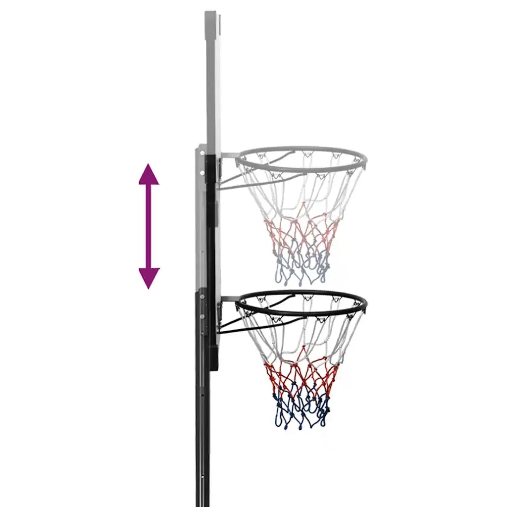 Supporto per Pallacanestro Trasparente 235-305 cm Policarbonato 93654
